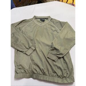 FootJoy Men’s Green Polyester Golf Windbreaker Pullover Jacket Size XL